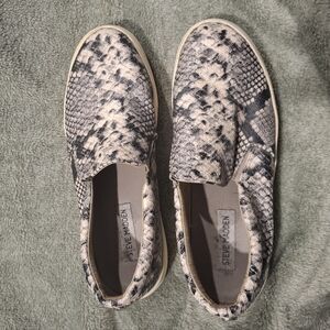 Steve Madden Snake Print Slip-On Sneakers